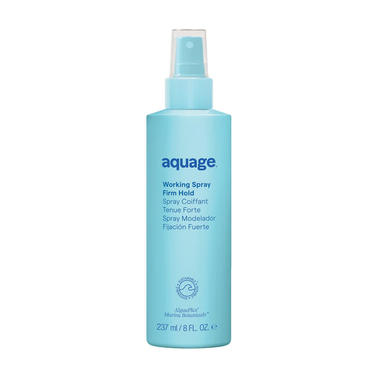 Sky Blue Aquage Working Hair Spray - Firm Hold, Non Aerosol Hairspray for Women - Volumizing Styling Spray for Thermal Protection and Long Lasting Hold (5 oz)