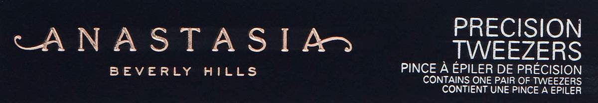 Black Anastasia Beverly Hills - Precision Tweezers Hand-Filed Slanted Tip Tool