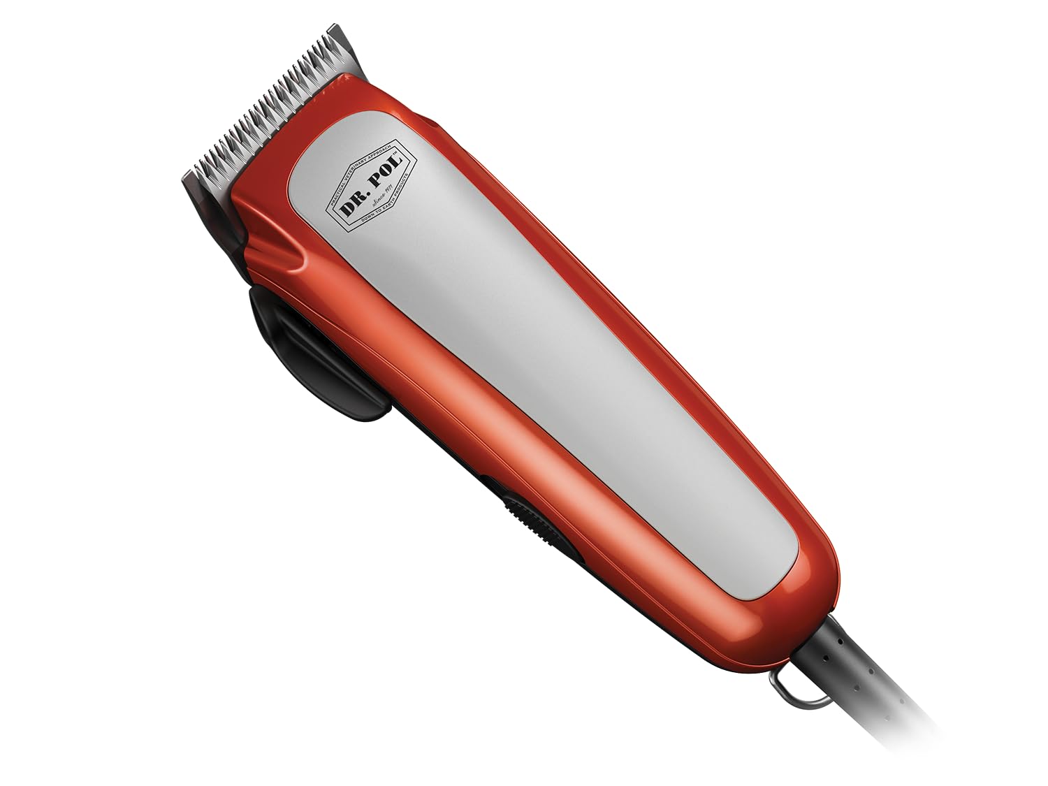 White Smoke Andis Dr Pol Easy Clip Ultra Adjustable Blade Clipper Kit, Ultimate Grooming Tool for DIY Touch-Ups on Single-Coated Breeds with Thin to Medium Coats, Orange, 561116