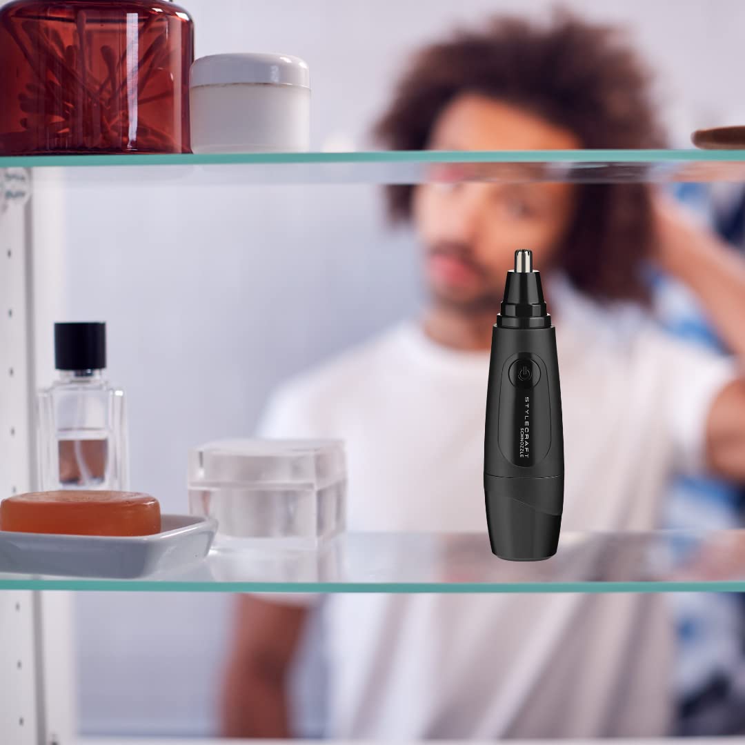 Light Gray STYLECRAFT Schnozzle Cordless Water Resistant Nose & Ear Trimmer