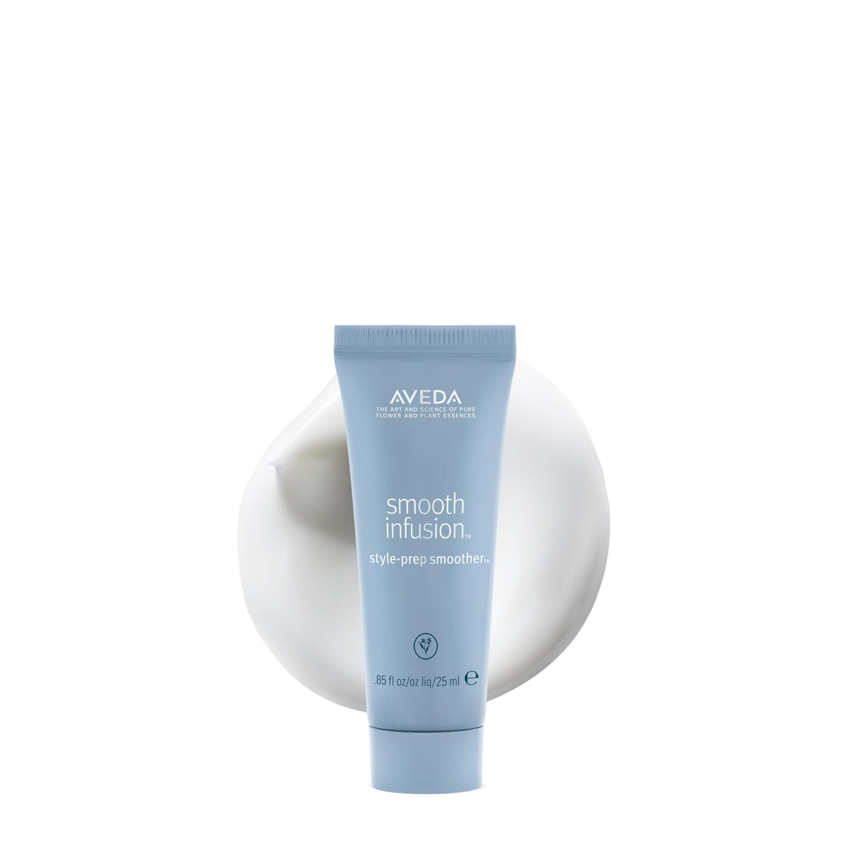 White Smoke AVEDA Smooth Infusion Style-Prep Smoother | Leave-In Anti-Frizz Serum | 72-Hour Frizz Defense & Control | Heat Protectant | 98% Naturally Derived*, 0.85 Fl Oz