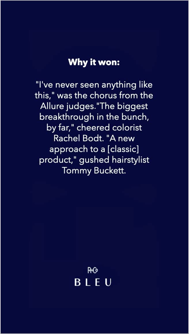 Black R+Co BLEU VAPOR Lotion To Powder Dry Shampoo Packette