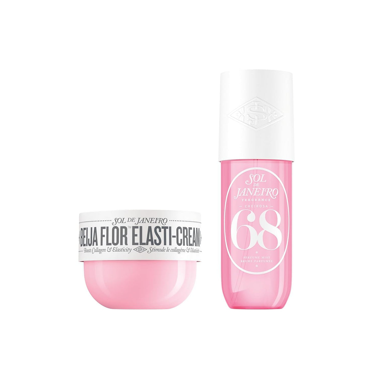 White Smoke Sol de Janeiro Beija Flor Elasti-Cream & Cheirosa 68 Perfume Mist Duo