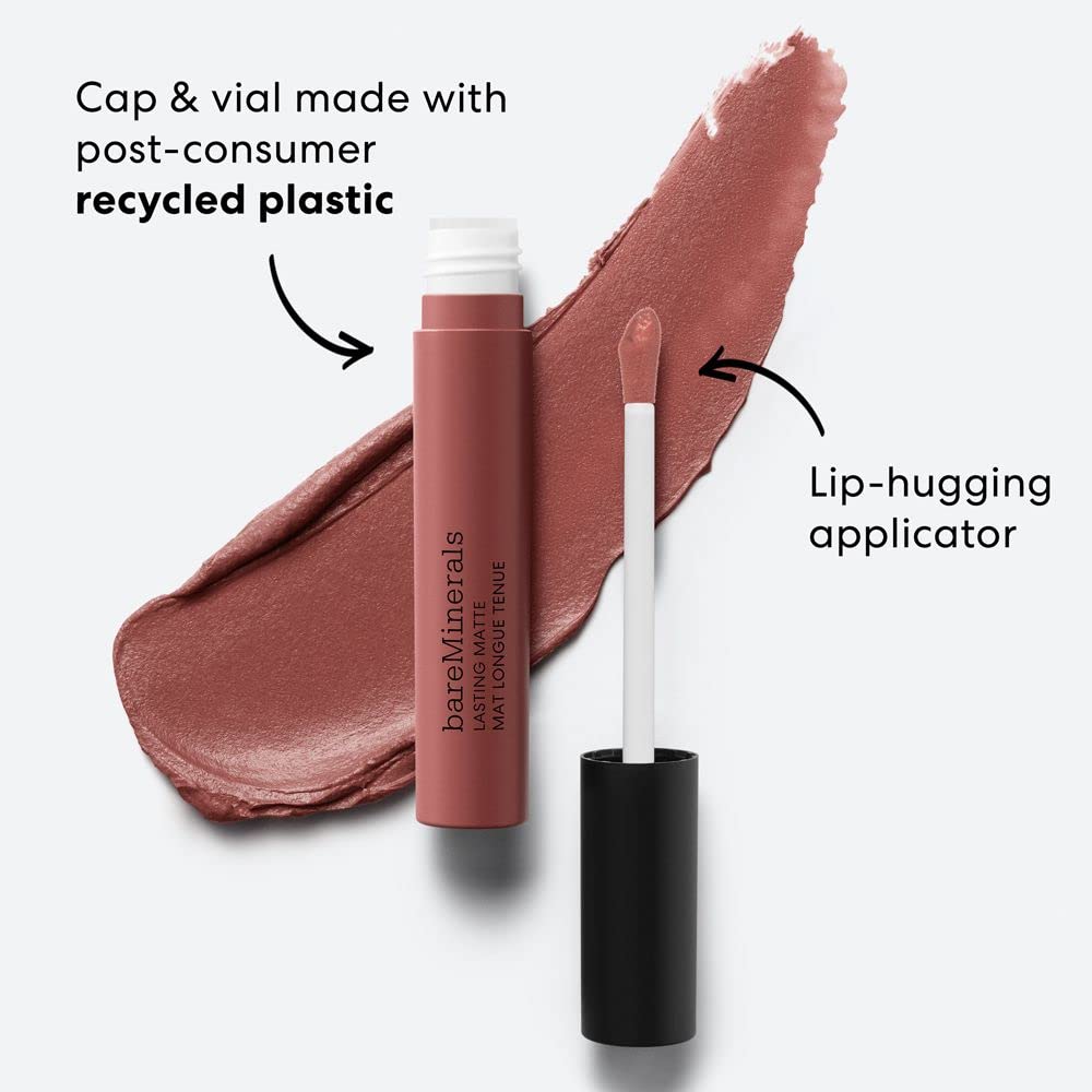 White Smoke bareMinerals Mineralist Lasting Matte Liquid Lipstick, Brave, 3.5ml