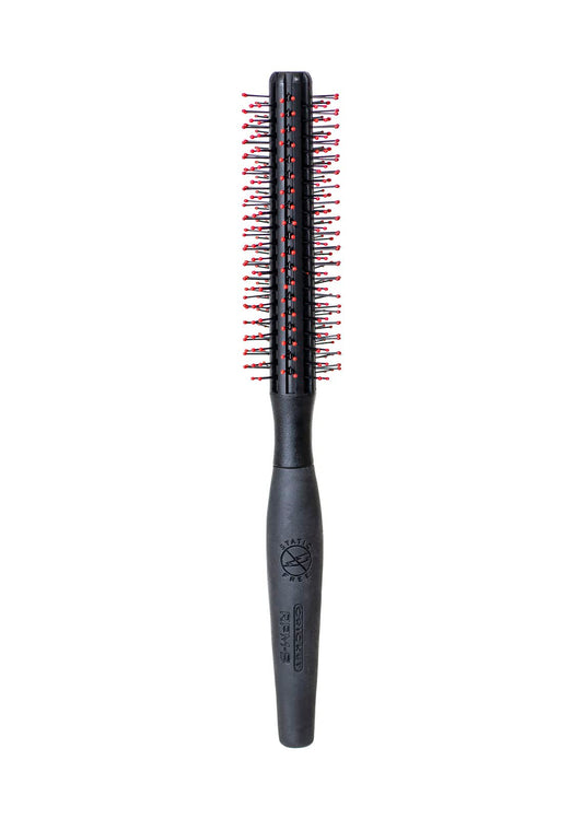 White Smoke Cricket Static Free RPM 8 Row Round Hair Brush - Curling, Blow Drying, Detangling and Styling Wet or Dry, Suitable for All Hair Types