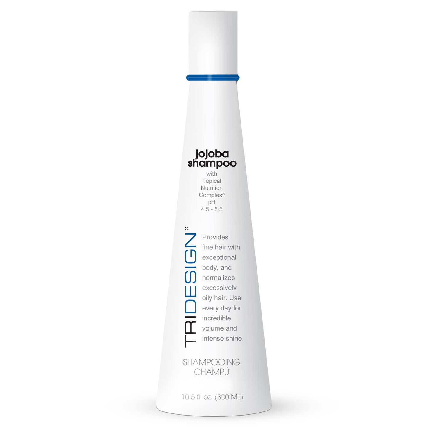 White Smoke TRIDESIGN Professional Hair Care Jojoba Oil Shampoo - Moisturizing, Thickening, and Nourishing for All Hair Types, Daily Use, Boosts Shine & Manageability, 10.5 oz