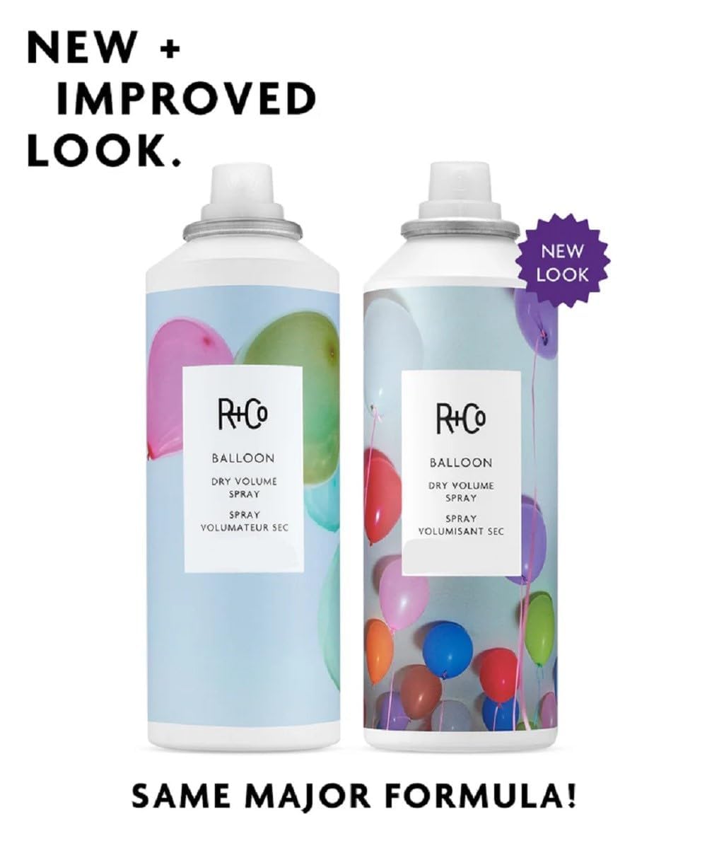 White Smoke R+Co BALLOON Dry Volume Spray Travel, 2 Oz