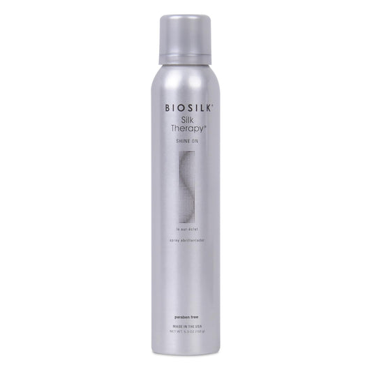 Gray BioSilk Silk Therapy Shine On, Hairspray For Controlling Frizz & Providing Brilliant Shine, Sulfate, Paraben, & Cruelty-Free, 5.3 Oz