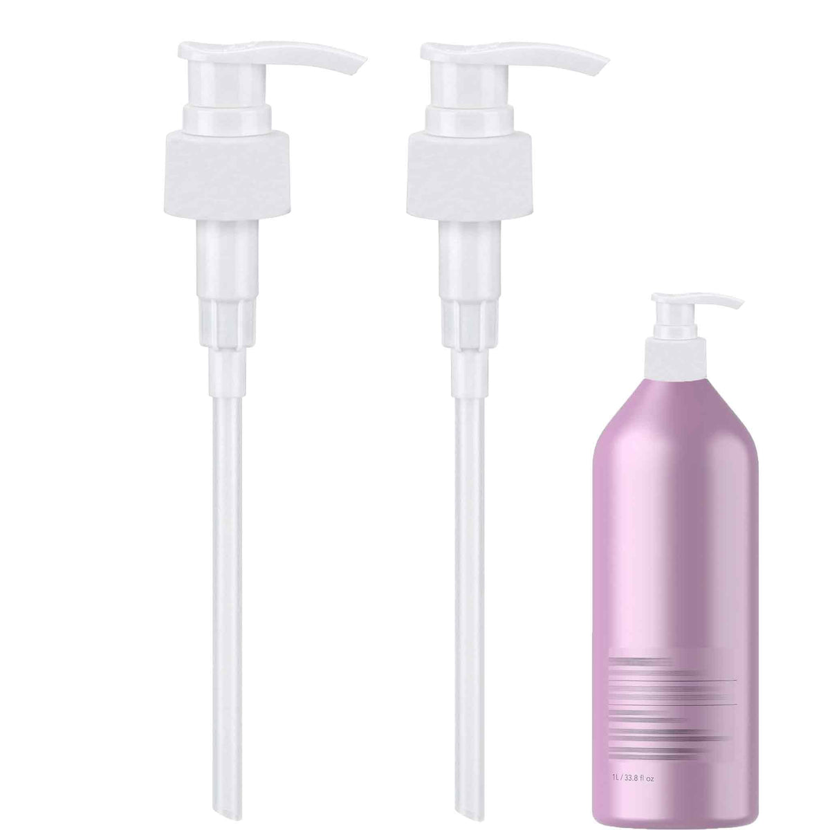 White Smoke 2 Pack Liter Pump for Pureology Shampoo and Conditioner 1 L / 33.8 oz Bottles, Pump for Pureology Shampoo 33.8 oz Pumps Dispenser