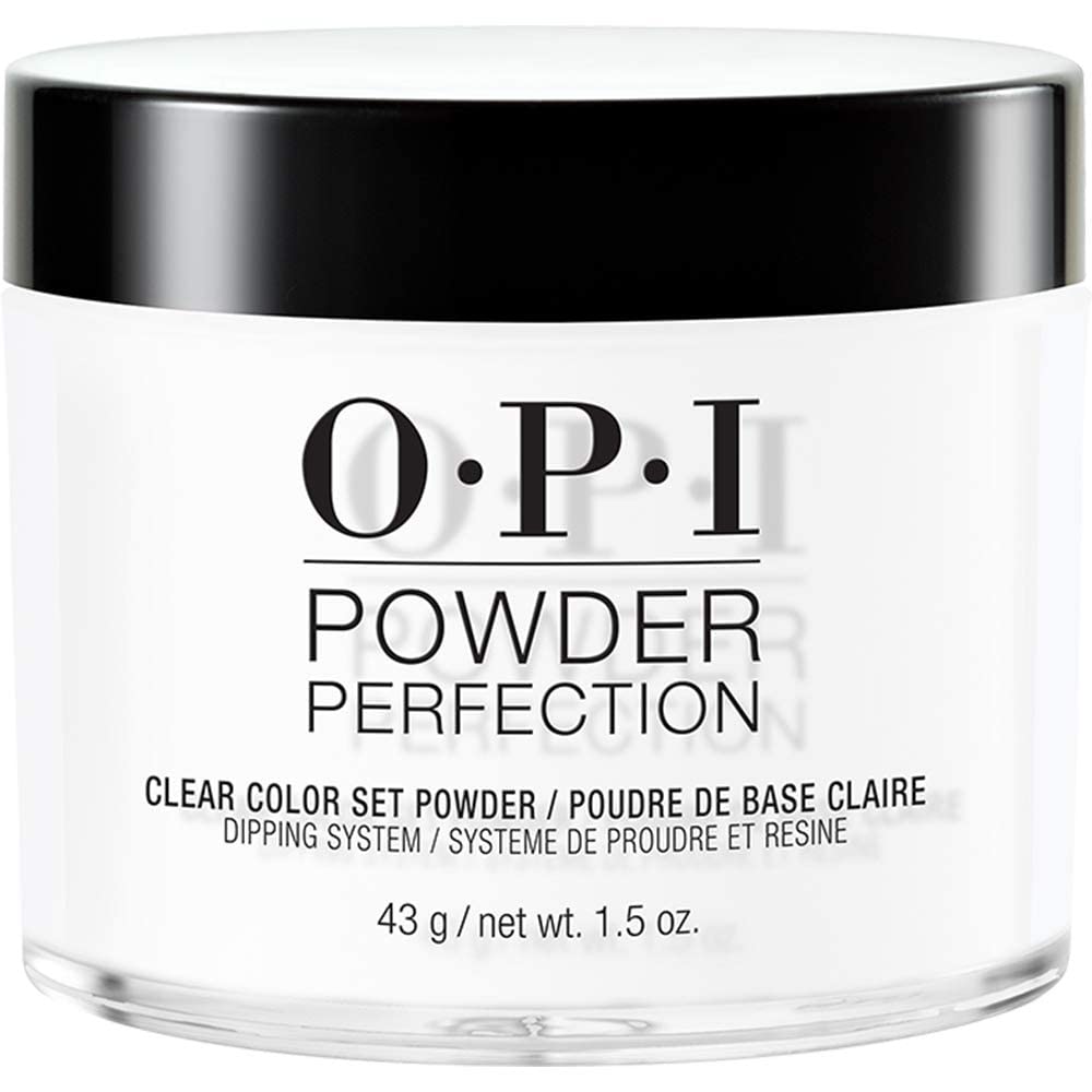 White Smoke OPI Powder Perfection Clear Color Set | Color Setting Nail Dipping Powder | 1.5 oz