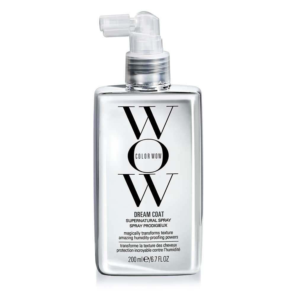 White Smoke COLOR WOW Dream Coat Supernatural Spray, 6.7 Fl Oz – Keep Your Hair Frizz-Free and Shiny No Matter the Weather with Award-Winning Anti-Humidity Treatment