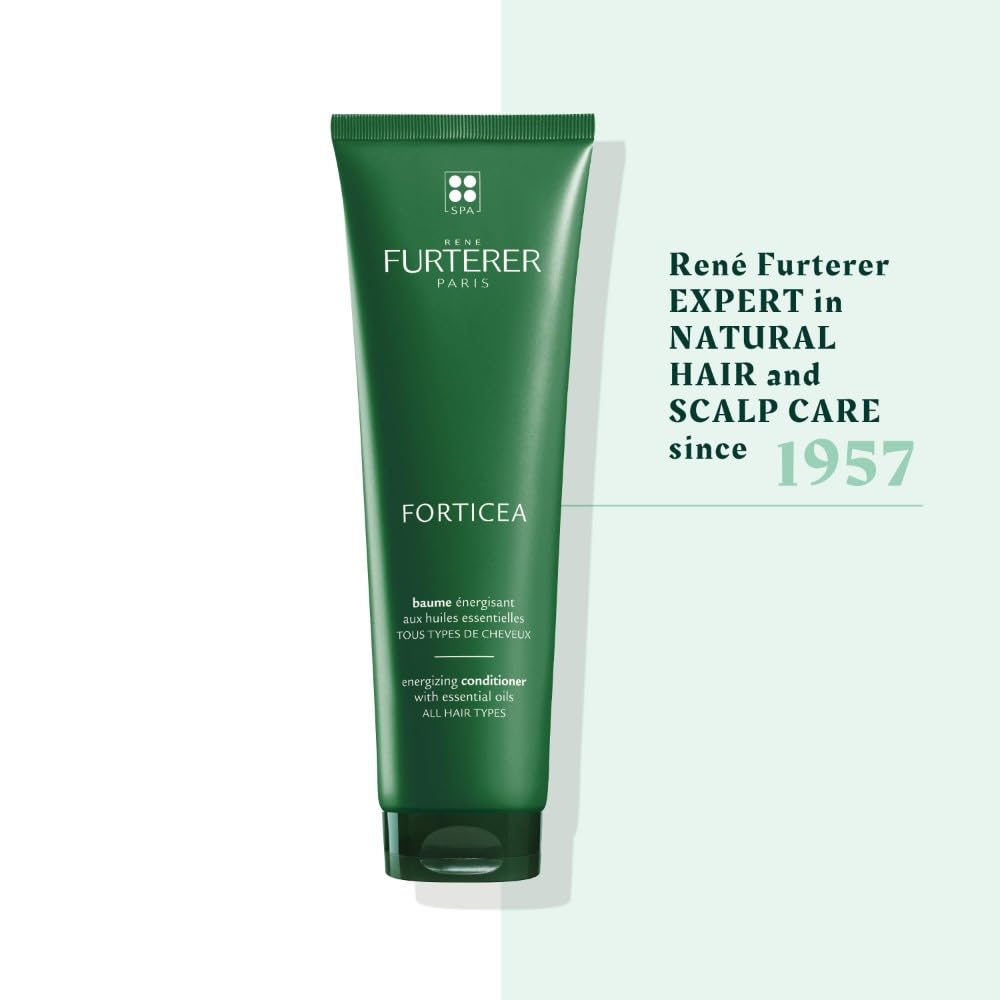 Honeydew Rene Furterer Forticea Strengthening Conditioner - Fortify Hair and Prevent Breakage with Rosemary Oil and Guarana Extract - Gentle, Daily Use Formula - Silicone, Sulfate, Paraben-Free - 5 fl. oz.
