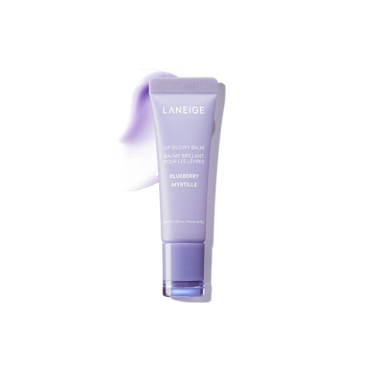 White Smoke LANEIGE Lip Glowy Balm: Sheer Tinted Lip Treatment Balm Tube