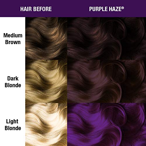 White Smoke Manic Panic Semi Permanent Purple Haze Hair Dye, 4 oz