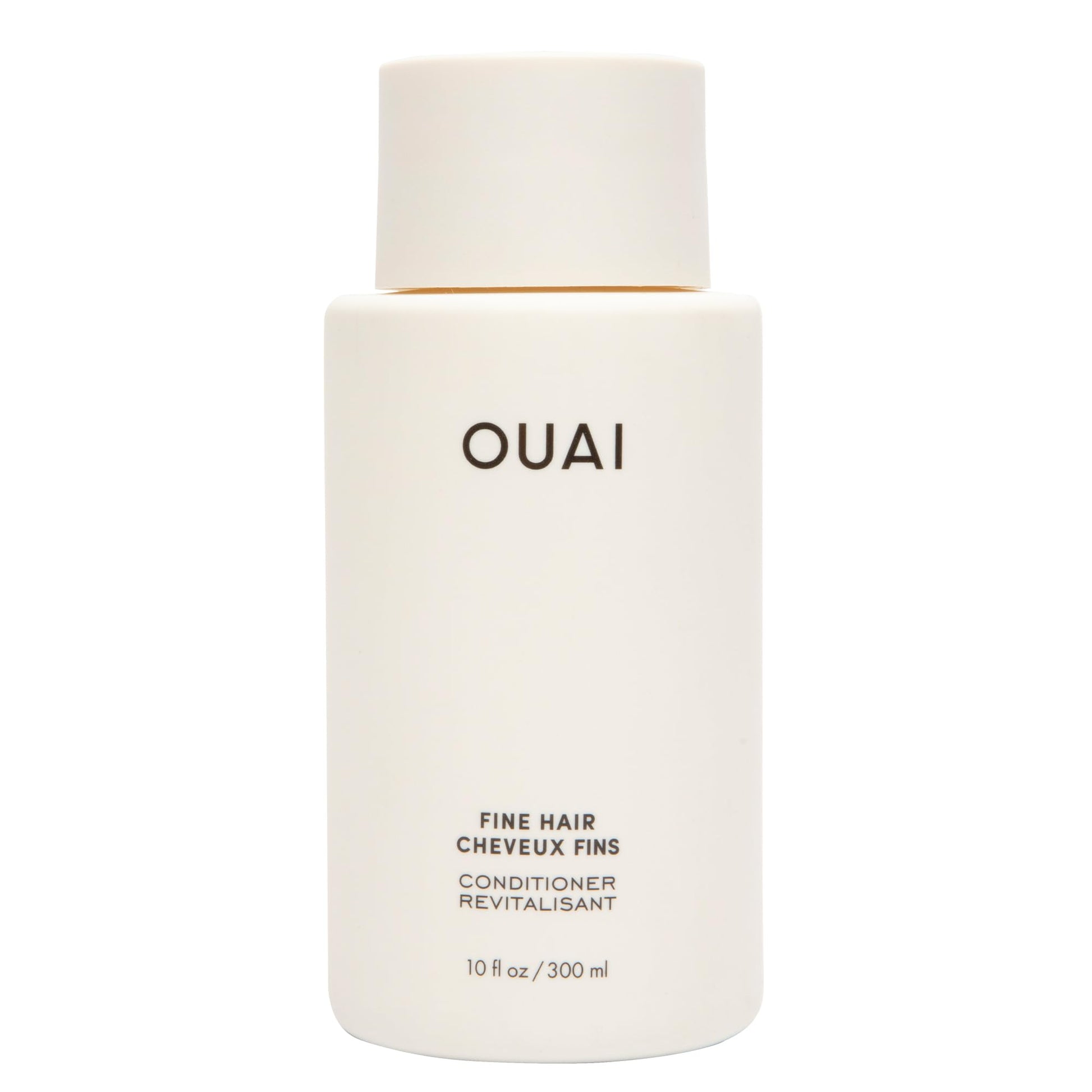 Antique White OUAI Fine Hair Conditioner - Volumizing Conditioner for Fine Hair Made with Keratin, Biotin and Chia Seed Oil - Adds Softness, Bounce and Volume - Free from Parabens, Sulfates, and Phthalates (10 Oz)