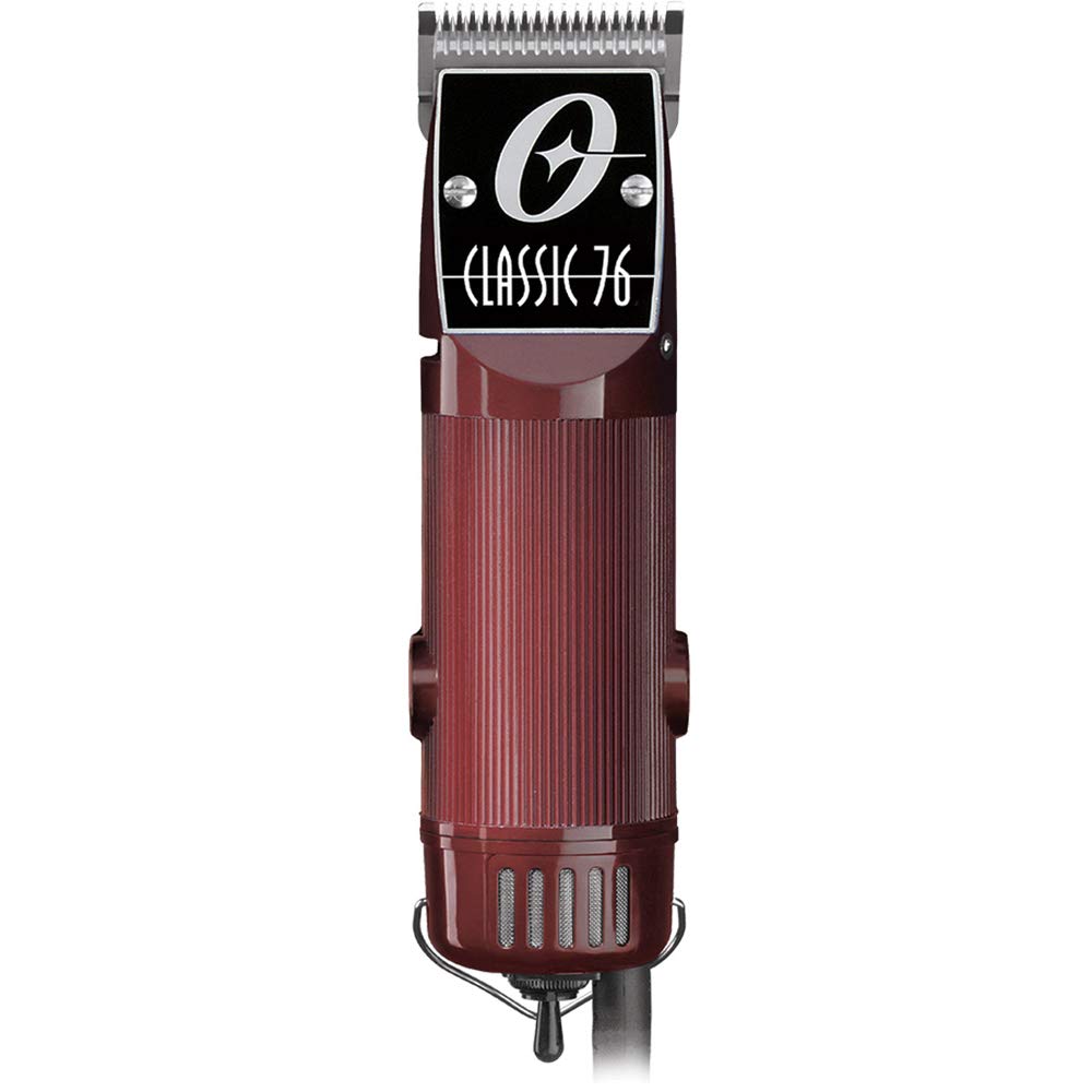 White Smoke Oster Classic 76 Universal Motor Clipper (076076-010-003) w/Detachable #000 & #1 Blade Red