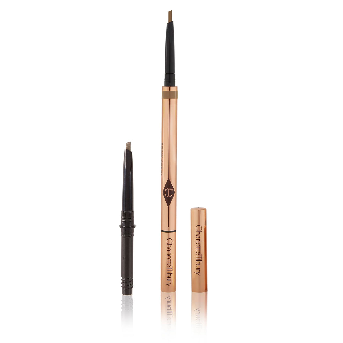 White Smoke Charlotte Tilbury Brow Cheat Eyebrow Pencil - Refillable, Micro-Precision