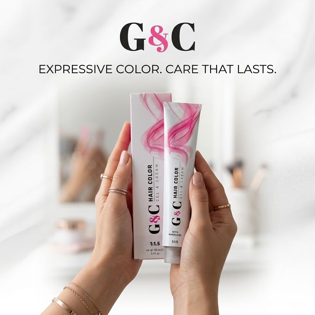 Lavender Hair Bar NYC Professional Permanent Hair Colors 7.73/7.BG Medium Brown Gold Blonde Intense & Bright Color Long-Lasting | Shiny Hair, Soft to Touch 3.4oz 100ml Made in Italy