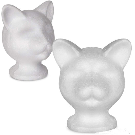White Smoke Cat Mannequin Head!