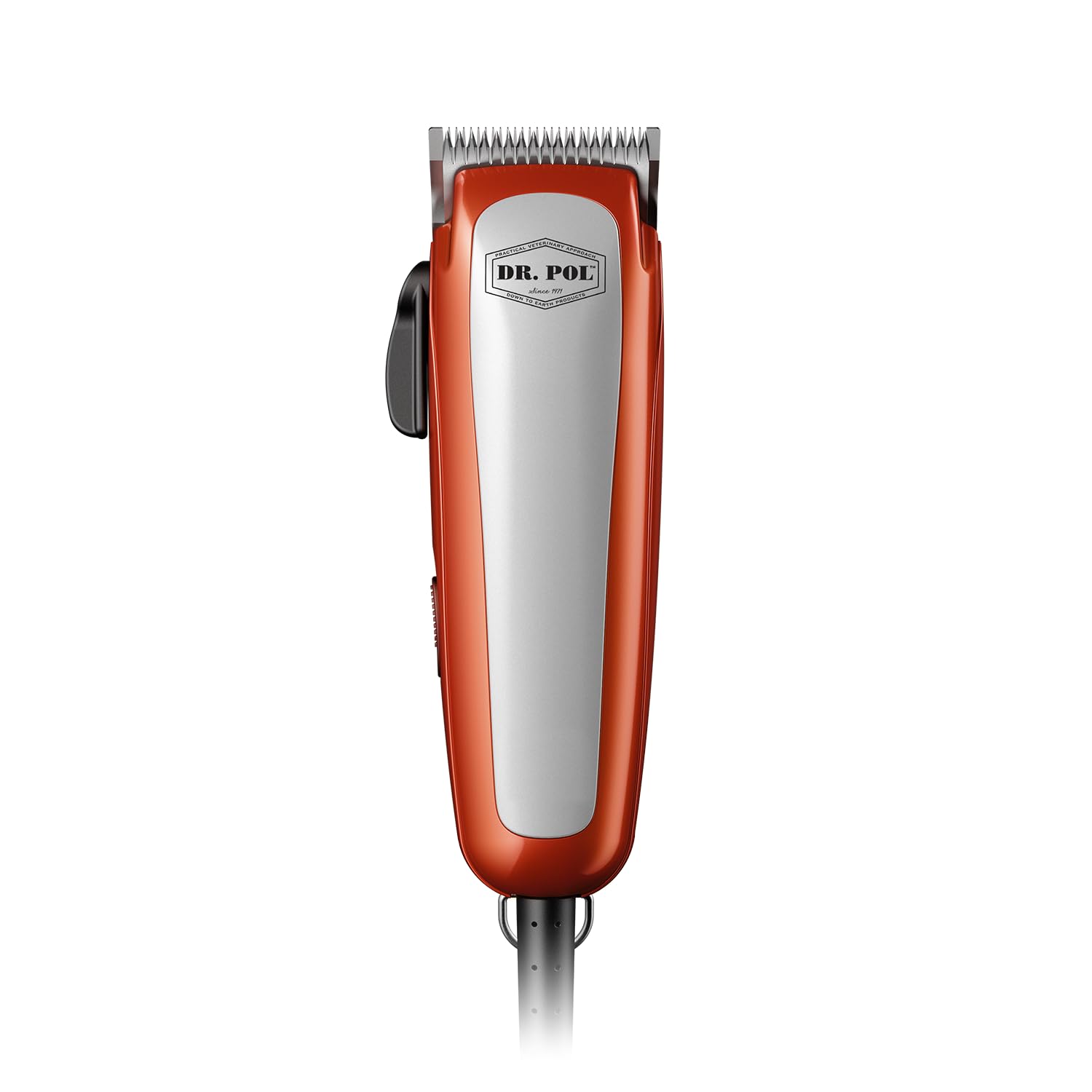 White Smoke Andis Dr Pol Easy Clip Ultra Adjustable Blade Clipper Kit, Ultimate Grooming Tool for DIY Touch-Ups on Single-Coated Breeds with Thin to Medium Coats, Orange, 561116