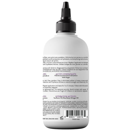 White Smoke Alcôve - Violet Shampoo - Evening Primrose Oil, Mango Extract, and Argan Oil - Sulfate-Free - Blonde Hair - Colored Hair - Neutralize Yellow Tones - Refresh Highlights - Color-Safe -10oz