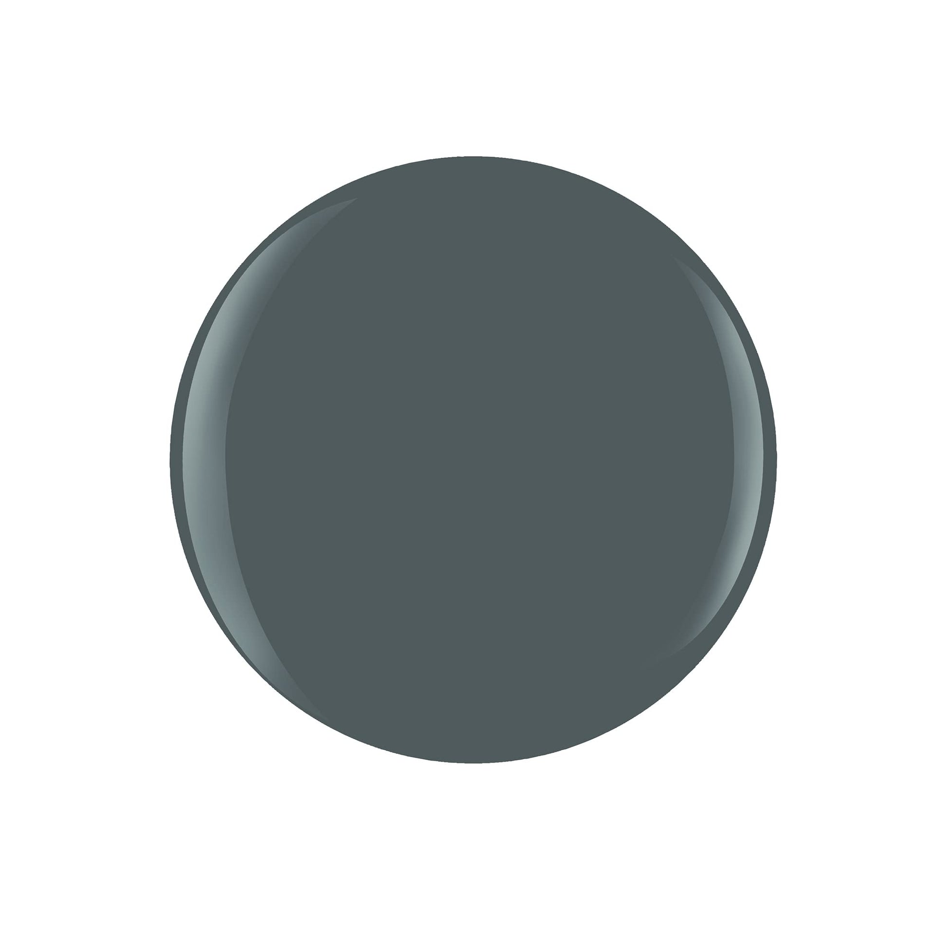 Dark Slate Gray Gelish Xpress Dip "Smoke The Competition" Disney Villains Collection, 1.5 oz. - Gray Creme