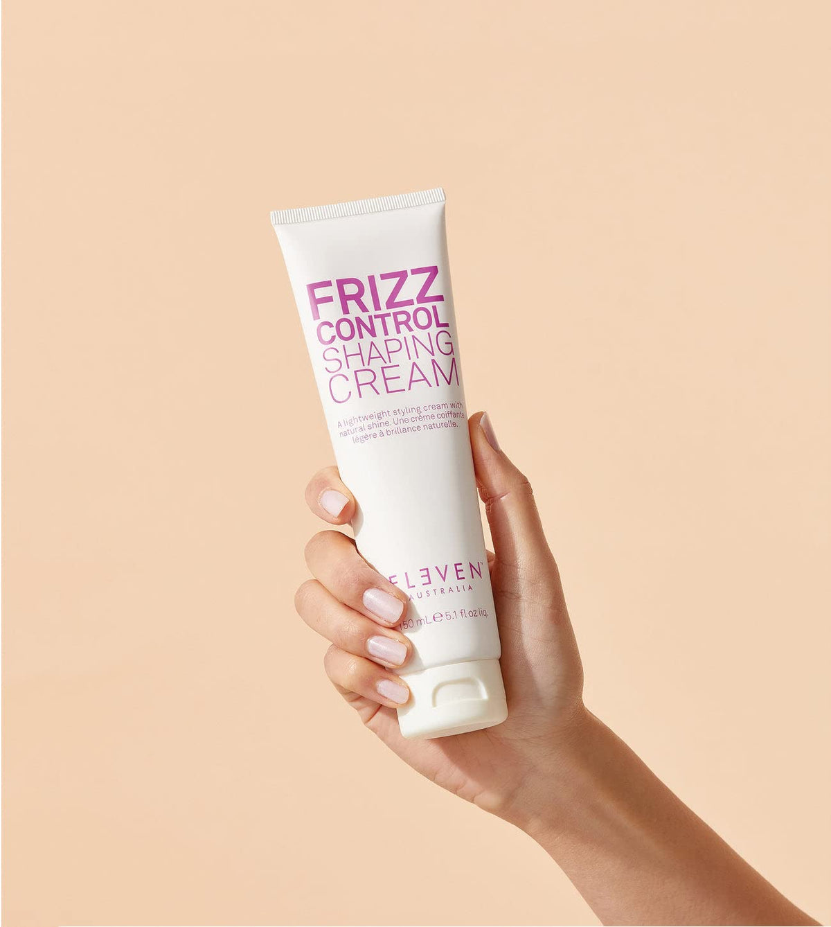 Peach Puff ELEVEN AUSTRALIA Frizz Control Shaping Cream, Defines Curls - 5.1 Fl Oz