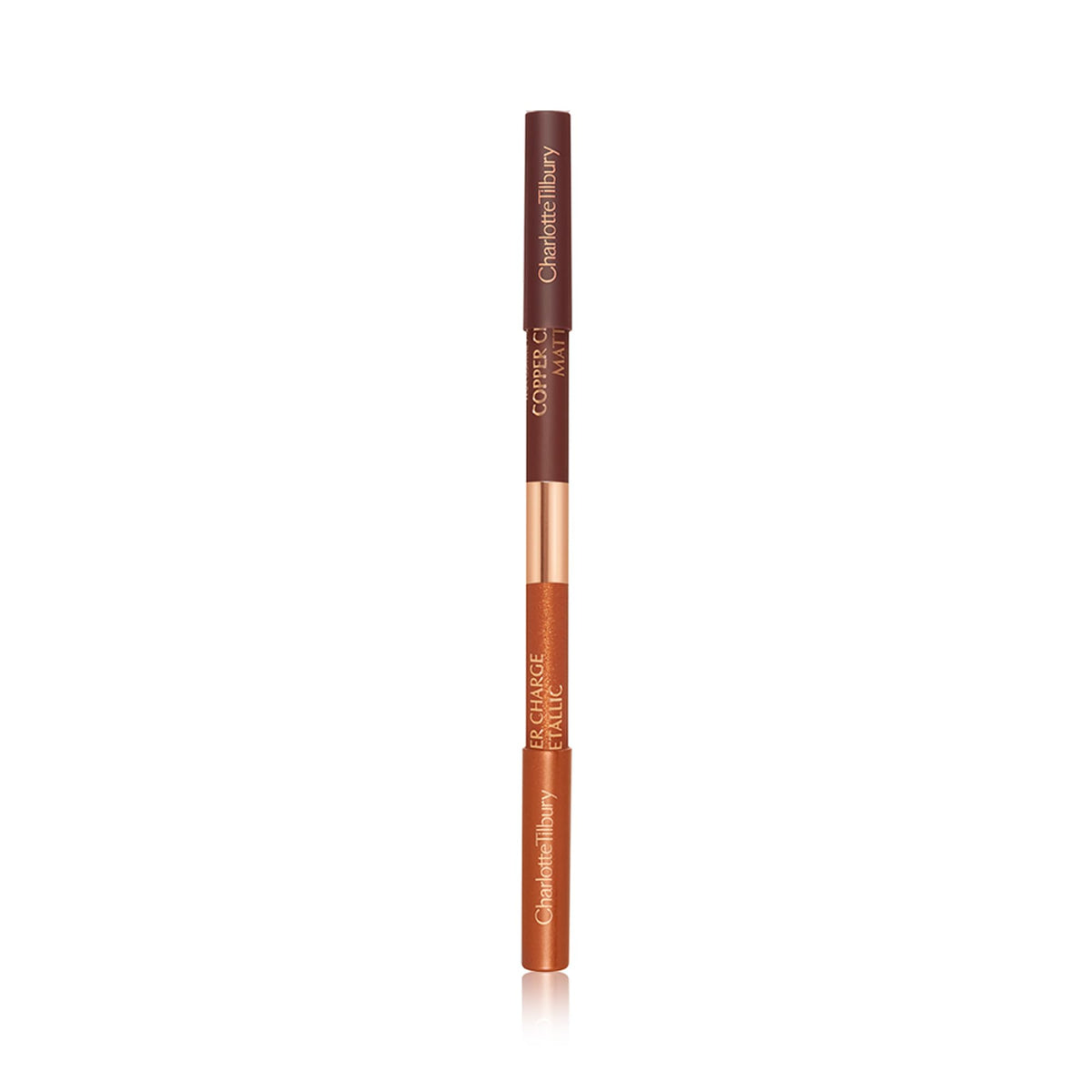 Coral Charlotte Tilbury Exagger-Eyes Eyeliner Duo - Dual-Ended - Metallic & Matte