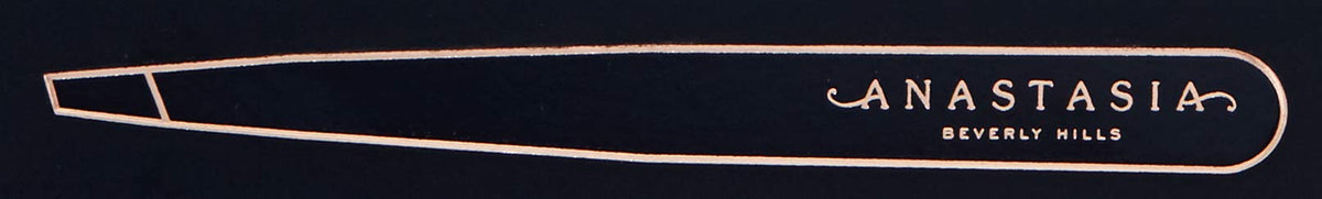 Black Anastasia Beverly Hills - Precision Tweezers Hand-Filed Slanted Tip Tool