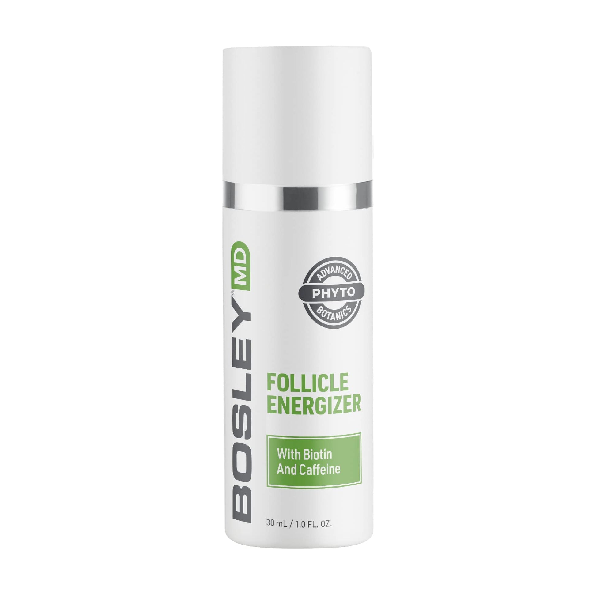 Lavender BosleyMD Healthy Hair & Scalp Follicle Energizer – DHT-Blocking Leave-In Serum with Biotin, Caffeine, Panthenol & Apple Stem Cell - Strengthens Hair Follicles & Promotes Thicker, Fuller Hair, 1 Fl Oz