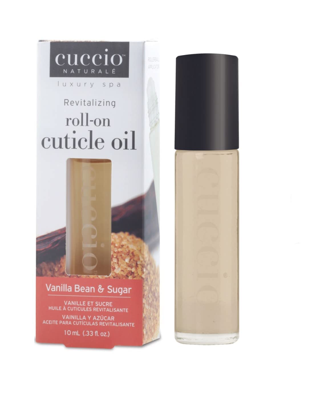 White Smoke Cuccio Naturale Revitalizing Roll-on Cuticle Oil Vanilla Bean & Sugar 10ml