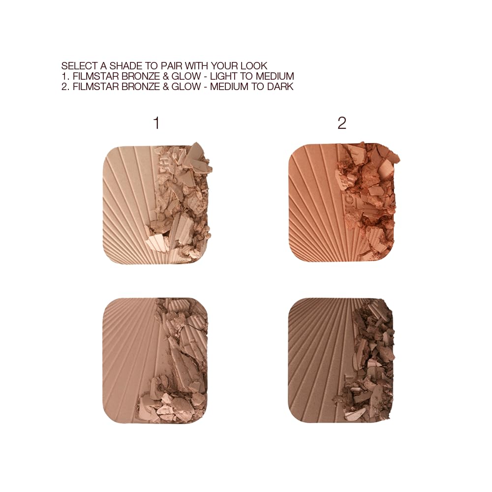 White Smoke Charlotte Tilbury Filmstar Bronze & Glow Contour & Highlighter Duo - Powder