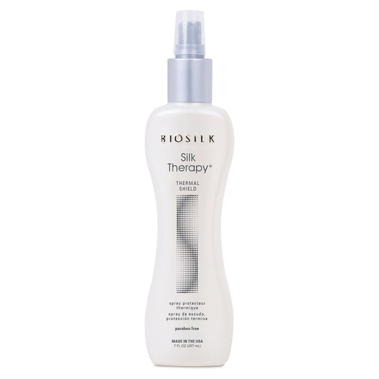 Lavender BioSilk Silk Therapy Thermal Shield Protection Spray, Heat Protectant for Hair, Shields Hair from Thermal Damage, Adds Shine & Holds Styles, Sulfate-Free, Paraben-Free, Cruelty-Free, 7 Oz