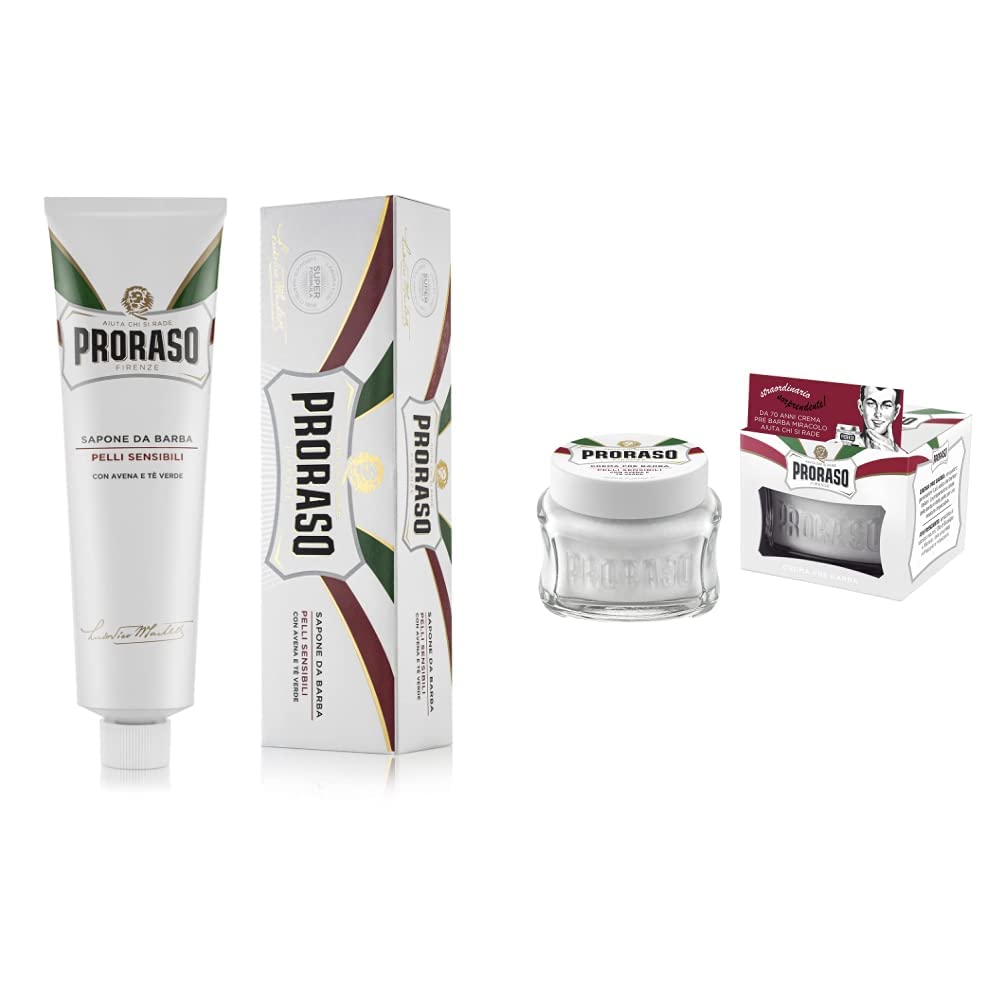 White Smoke Proraso Sensitive Shaving Cream for Men