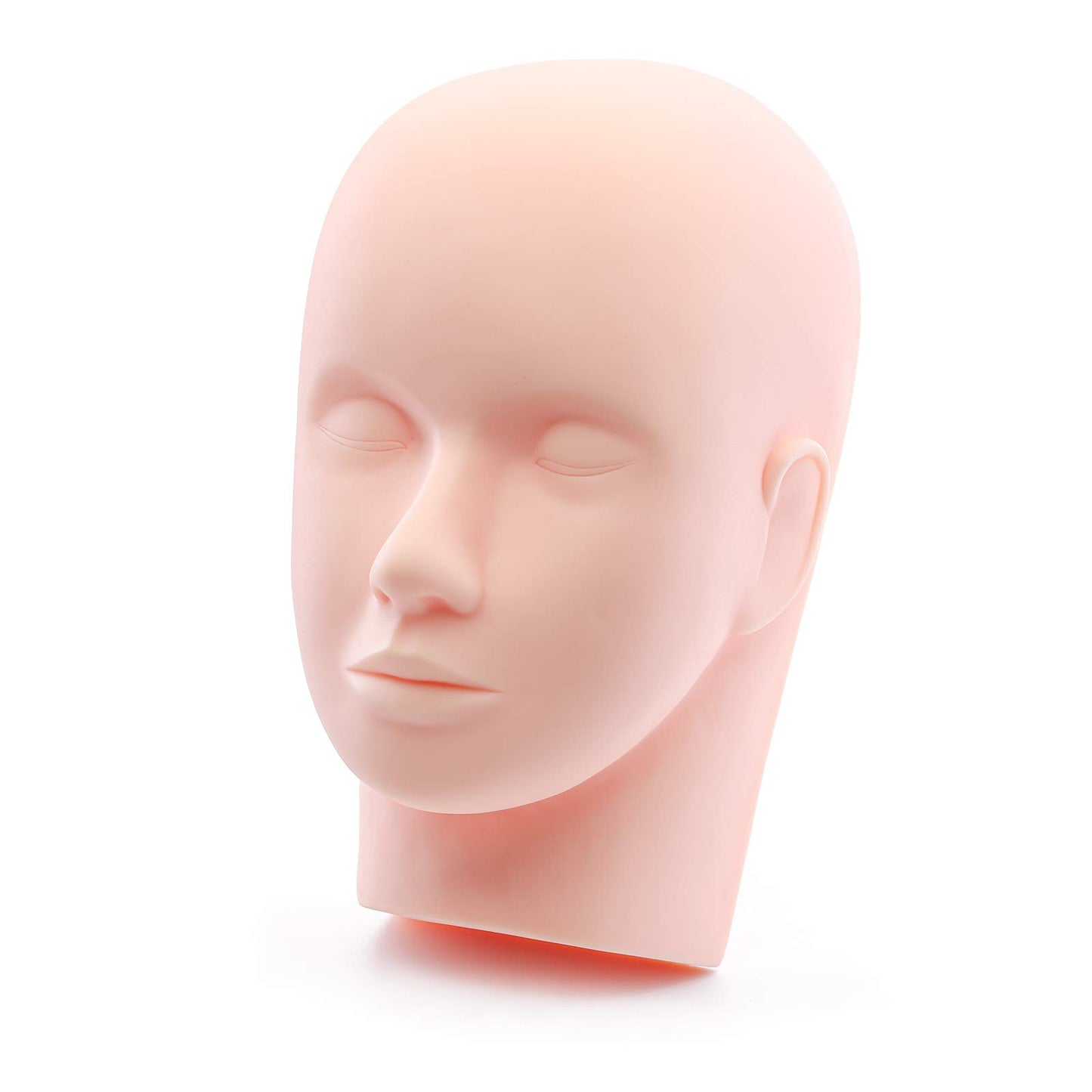 White Smoke Foraineam 4-Pack Practice Training Head Rubber Cosmetology Mannequin Doll Face Head For Eyelashes Makeup Massage Practice