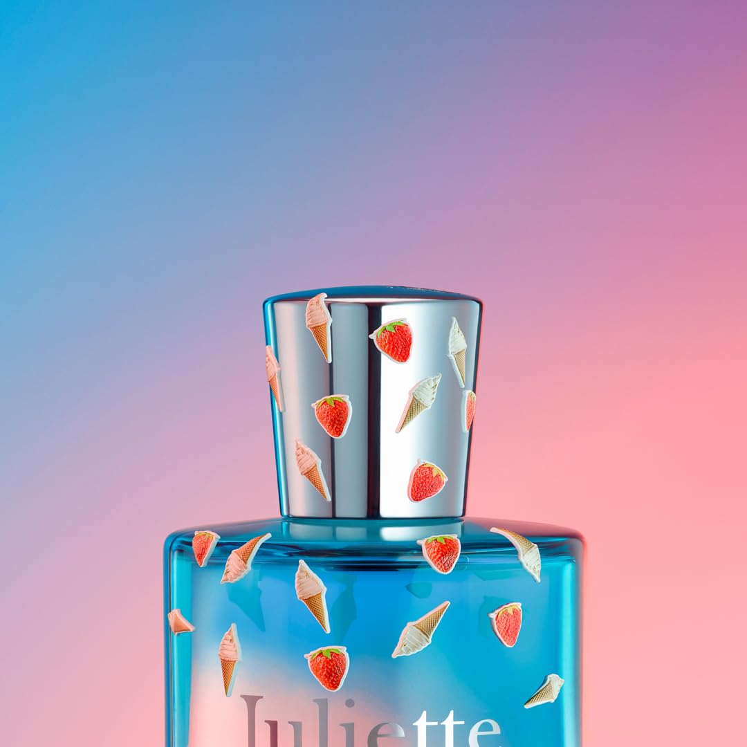 Light Pink Juliette Has A Gun Miami Shake Eau de Parfum – Gourmand Fruity Vanilla Perfume for Women (Strawberry, Ice Cream, Vanilla Absolute)