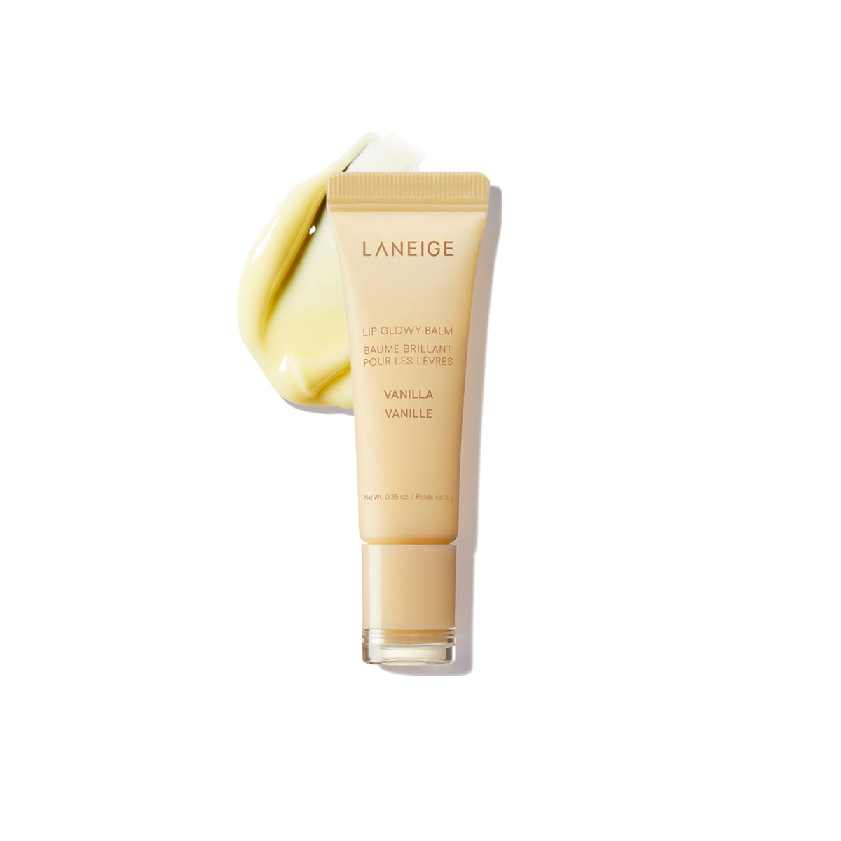 White Smoke LANEIGE Lip Glowy Balm: Sheer Tinted Lip Treatment Balm Tube