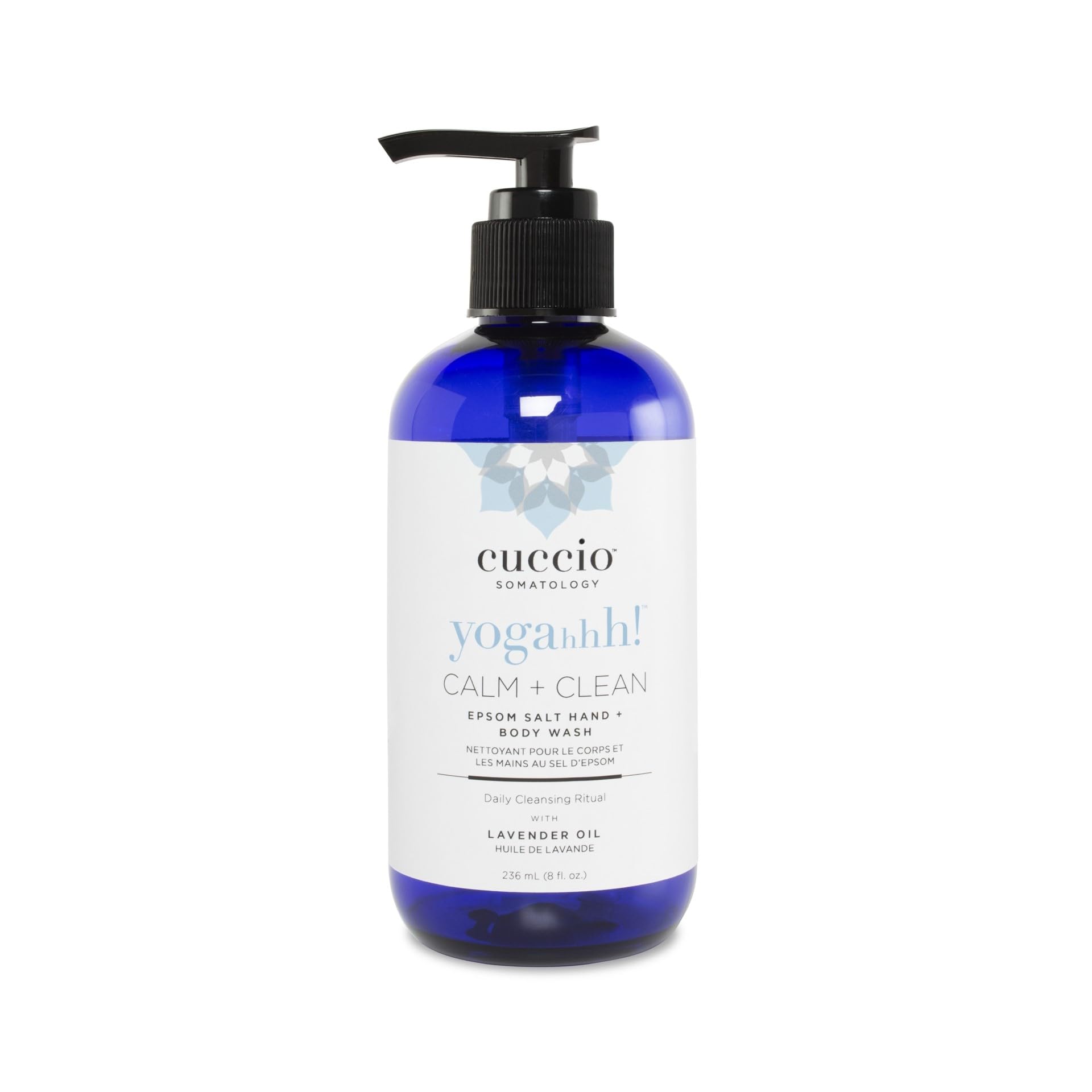Lavender Cuccio Somatology Calm And Clean Epsom Salt Lavender Body Wash - Cleansing, Nourishing Wash And Soak For Pure, Deep, Relaxation - Relief For Sore Muscles - Chemical, Paraben And Dye Free - 8 Oz