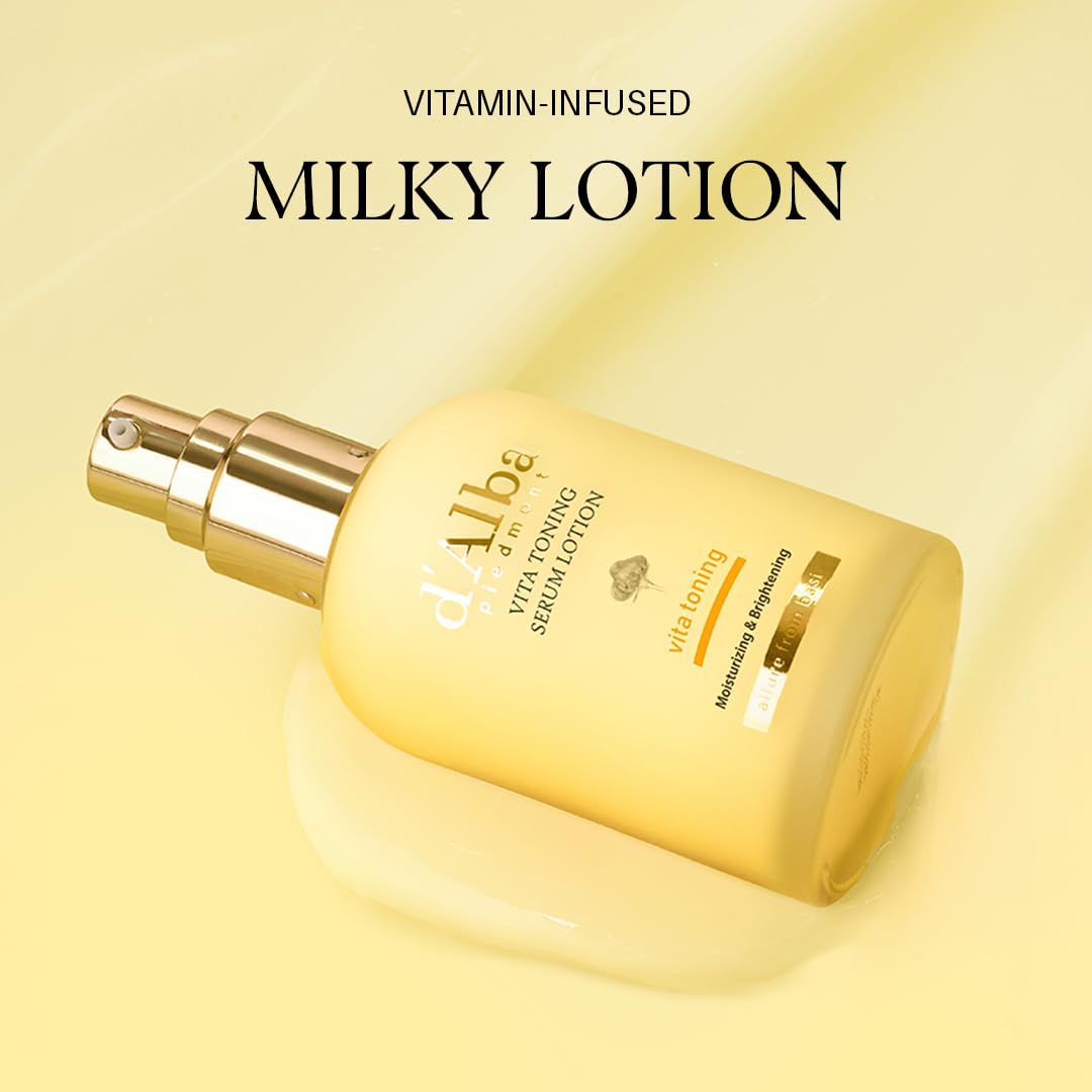 Pale Goldenrod White Truffle Moisturizing Serum Lotion, Milky Lotion, Lightweight, Deep Hydration, Face Moisturizer, Glass Skin (3.38 fl oz.)