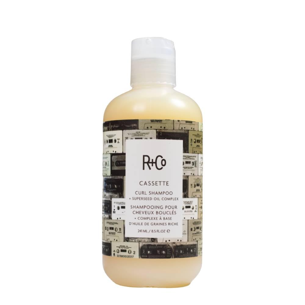 White Smoke R+Co CASSETTE Curl Shampoo + Superseed Oil Complex, 8.5 Oz