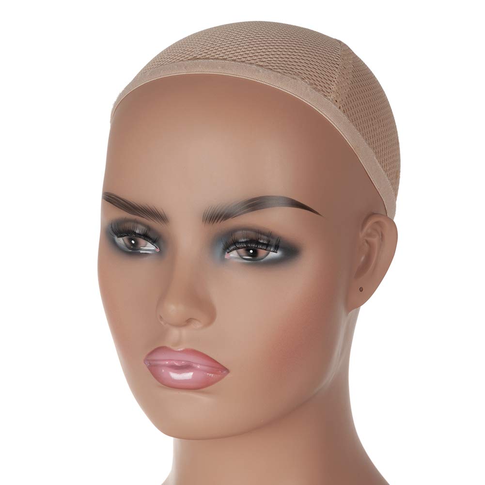 White Smoke Realistic Female Mannequin Head with Shoulder Display Manikin Head Bust for Wigs,Makeup,Beauty Accessories Displaying