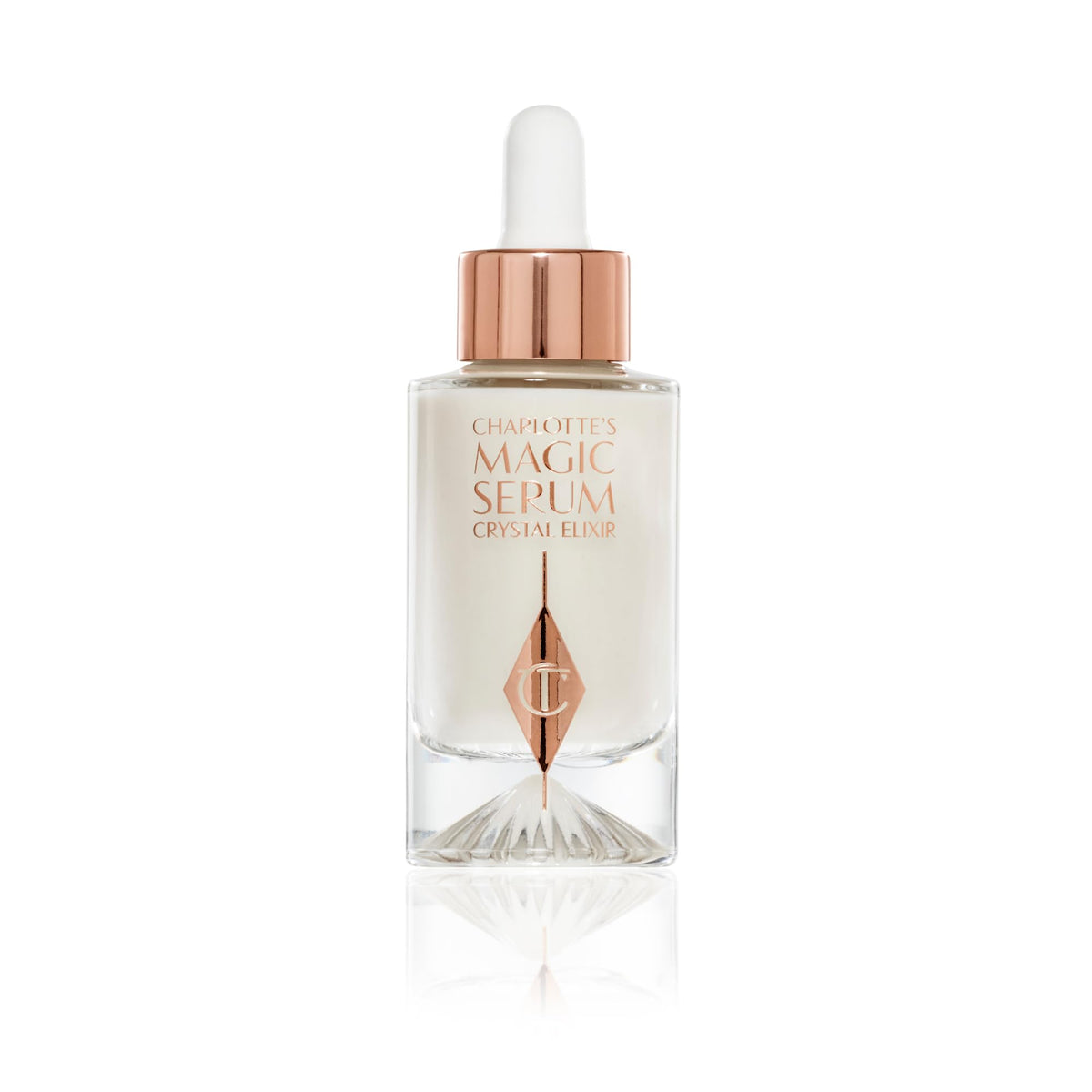 White Smoke Charlotte Tilbury Magic Serum Crystal Elixir - Firming Peptide Face Serum