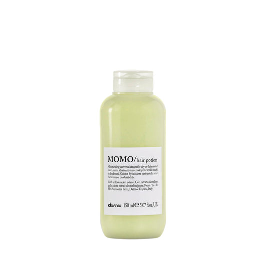Pale Goldenrod Davines MOMO Potion, Leave-In Combing Cream with Moisturizing Formula for Dry and Dehydrated Hair - Restores Hydration, Softness, and Shine with Melon Extract, Weightless, 5.07 Fl Oz