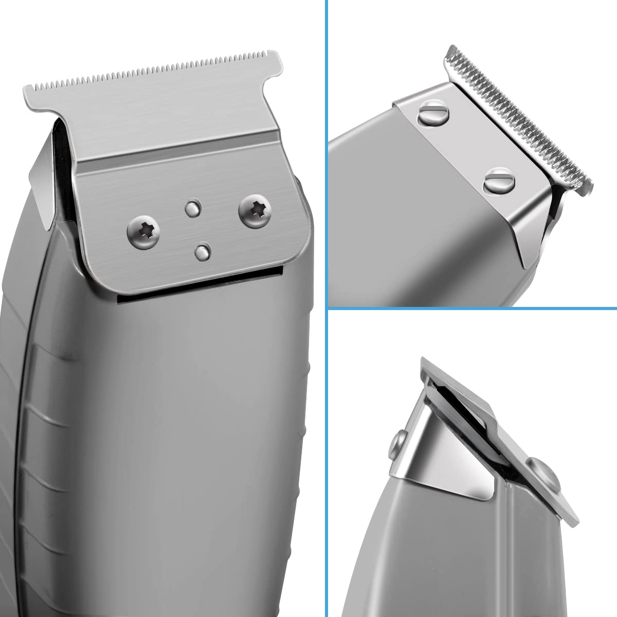 White Smoke T-Blades Compatible with Andis T-Outliner G, GO, GTO, GTX, Headliner LS2, LS3 Replacement, 1Pack【New Version】