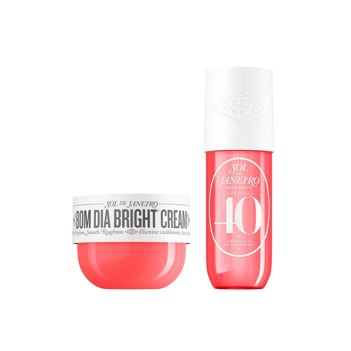 White Smoke Sol de Janeiro Bom Dia Bright Body Cream & Cheirosa 40 Perfume Mist Duo