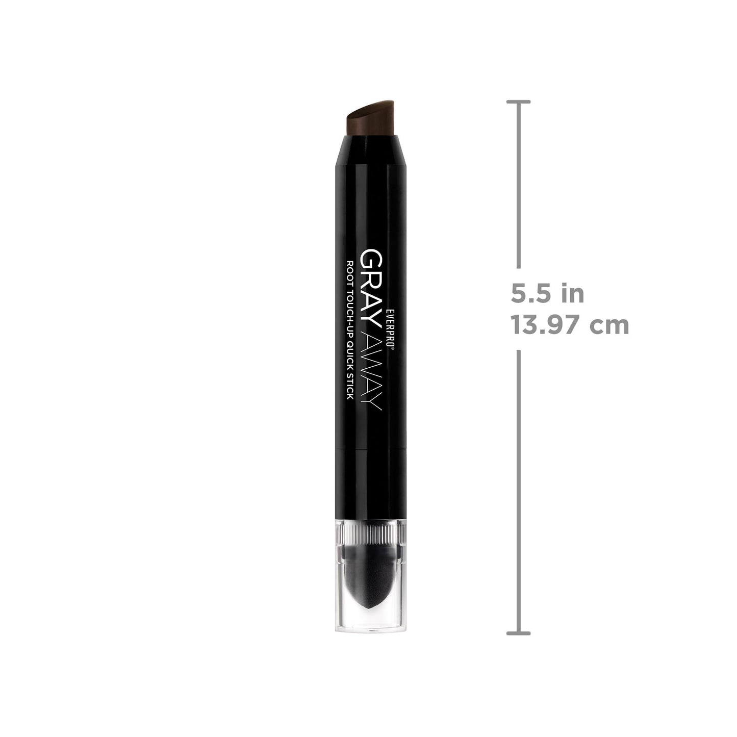 White Smoke EVERPRO Gray Away Root Touchup Quick Stick, Black/Dark Brown, 0.1 Oz