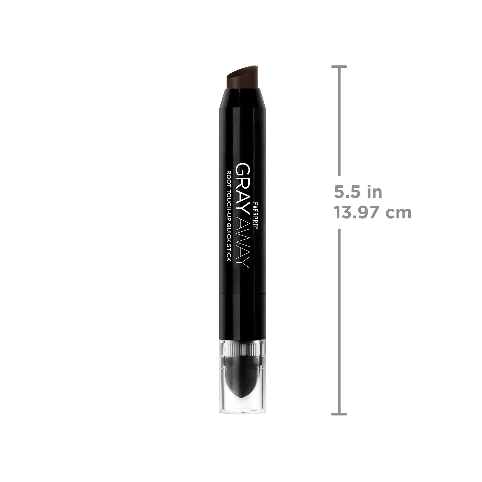 White Smoke EVERPRO Gray Away Root Touchup Quick Stick, Black/Dark Brown, 0.1 Oz
