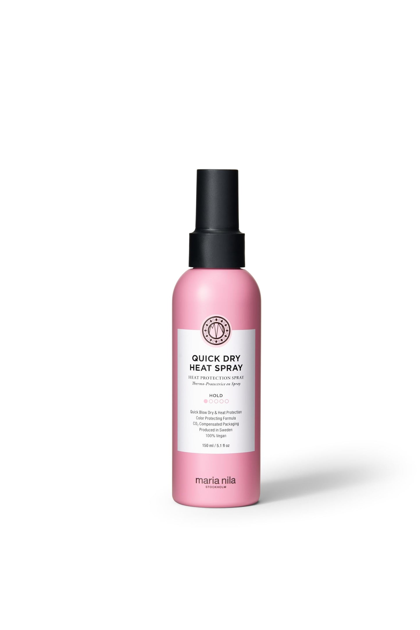 White Smoke Maria Nila Quick Dry Heat Spray, Minimizes Drying Time, 100% Vegan & Sulfate/Paraben free, 5.1 Fl Oz