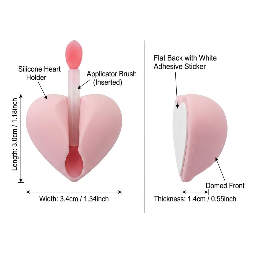 White Smoke Veseek Lip Brush Covers,Lip Balm Brush Compatible with LANEIGE Lip Sleeping Mask,Silicone Sleeve Protector for Lip Brushes