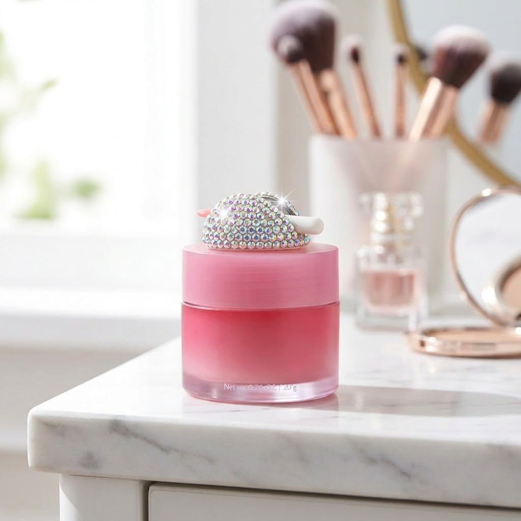 White Smoke Veseek Lip Brush Covers,Lip Balm Brush Compatible with LANEIGE Lip Sleeping Mask,Silicone Sleeve Protector for Lip Brushes